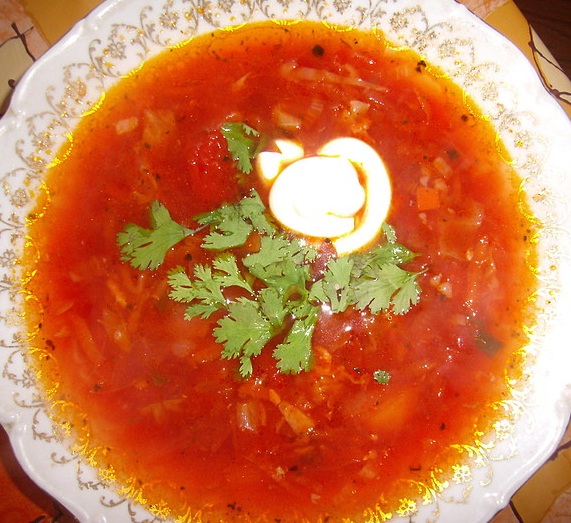 Borscht es el primer plato, uno de los más populares en nuestra mesa