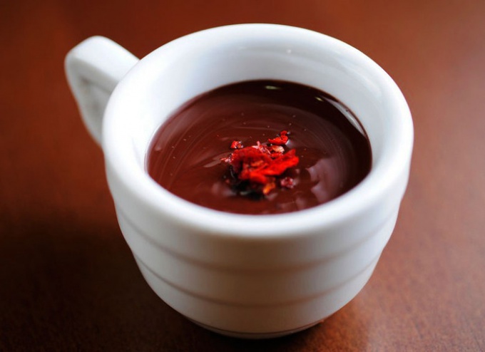 Picante chocolate caliente con chile