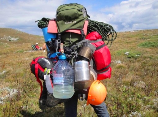 Cómo recoger una mochila turística