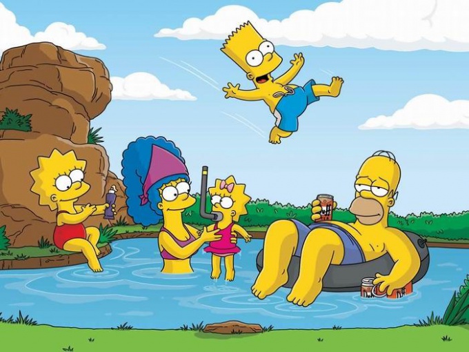 Qué personajes están en la serie "Los Simpson"