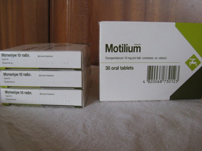 "Motilium": instrucciones de uso